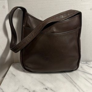 Vintage coach ergo brown leather shoulder handbag